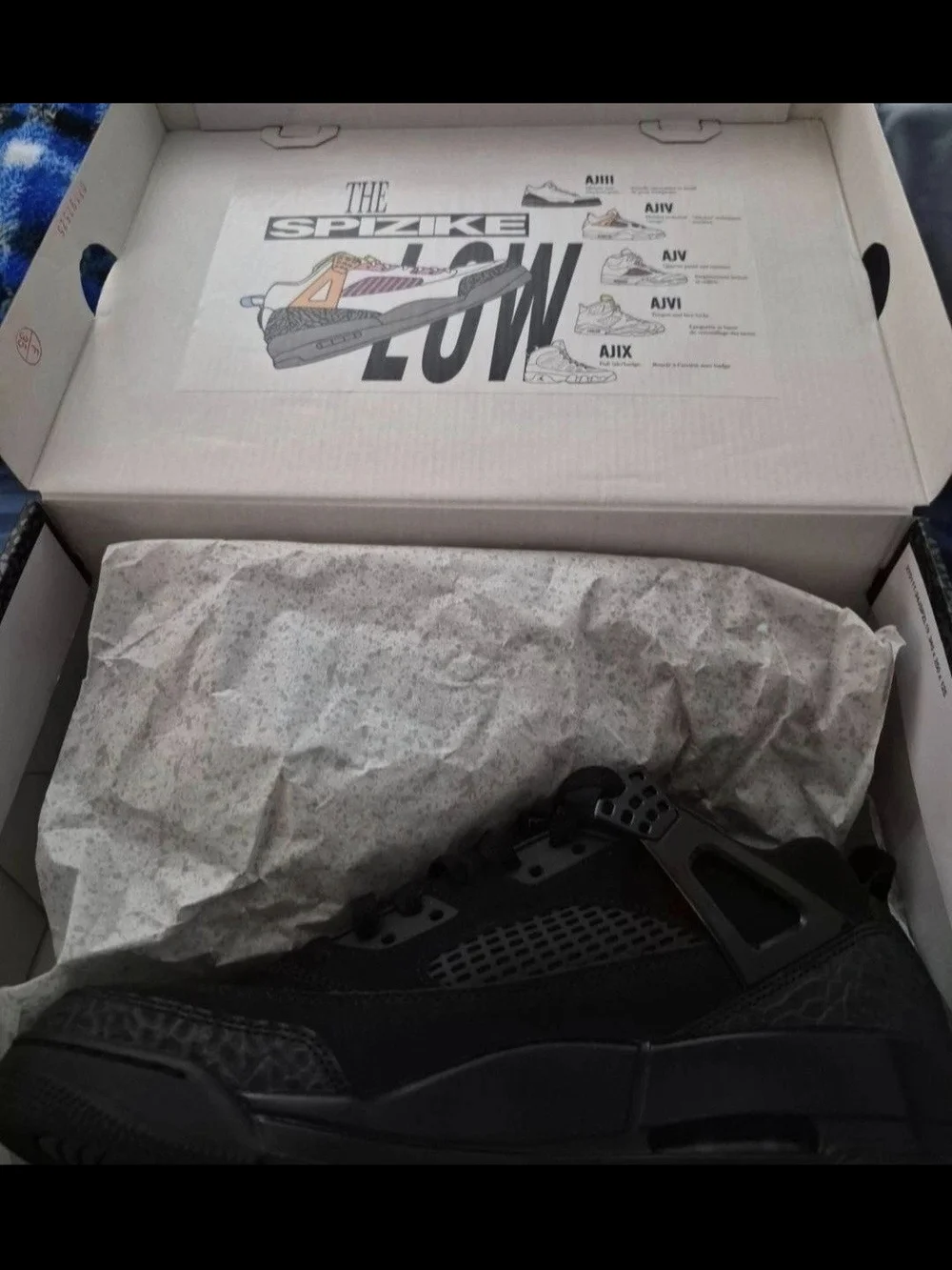 Air Jordan Spizike Low 'Black' Men's Sneakers